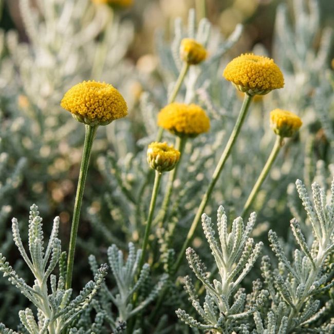 3 Santolines pinnata (Santolina pinnata)