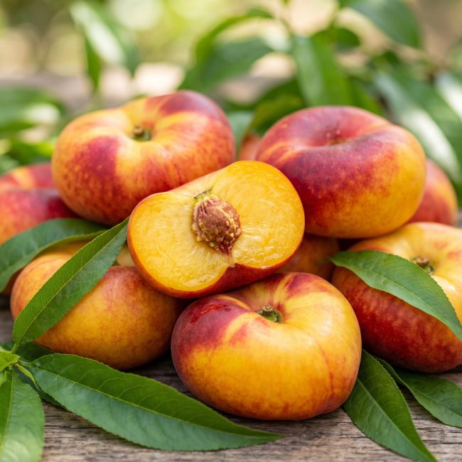 Brugnon plat jaune BIO (Prunus persica var. nucipersica)